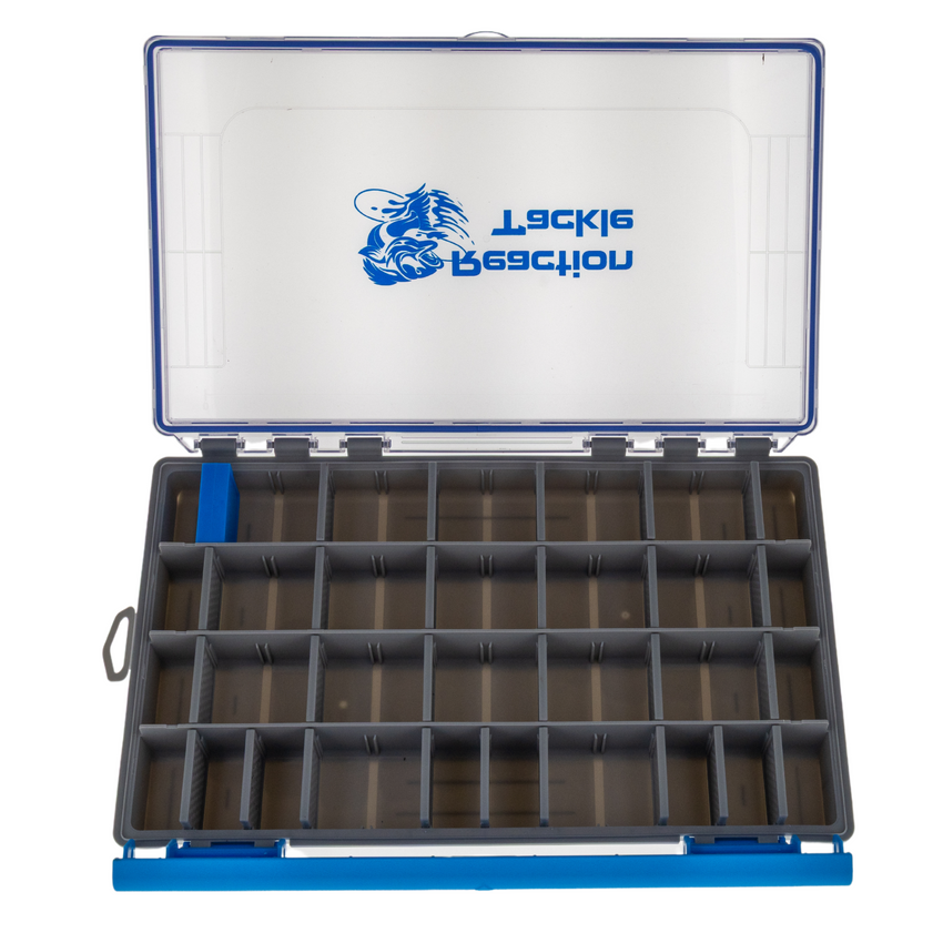 Reaction Tackle Ultra Elite Tackle Tray- Water Resistant with Single Clip Design - New