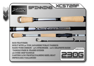 XCS72MF (230g) 7'2" Medium Fast Spinning
