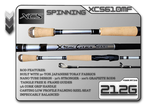 XCS610MF (212g) 6'10" Medium Fast Spinning