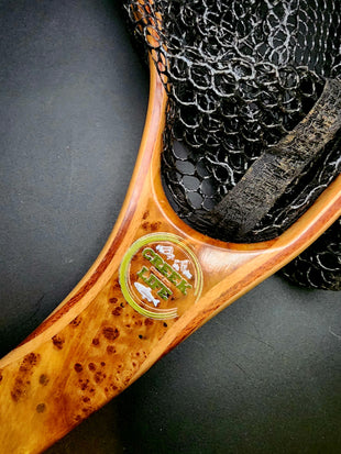 The "Critter Getter"  Wood w/ Rubber Landing Net