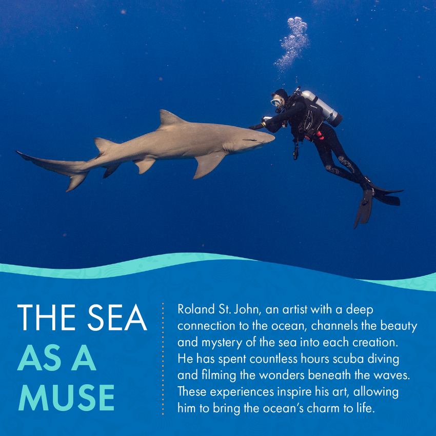 Shark Adjustable Ring - Sea Life Collection - Sterling Silver
