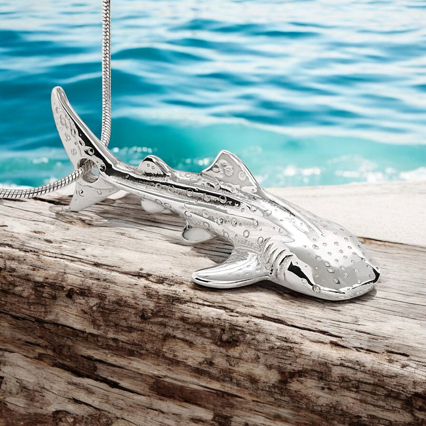 Whale Shark Necklace - Sealife Collection - Sterling Silver