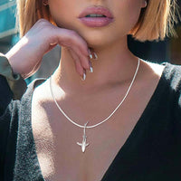 Joe Romeiro´s Blue Shark Necklace – Sterling Silver