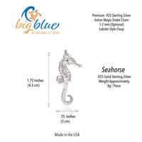 Seahorse Necklace - Sealife Collection - Sterling Silver