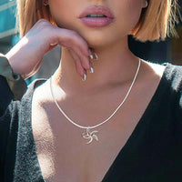 Starfish Necklace – "Starry" – Sterling Silver