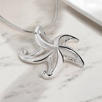 Starfish Necklace – "Starry" – Sterling Silver