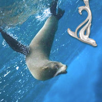 Sea Lion "Salty" Pendant Necklace –  Mini Collection - Sterling Silver