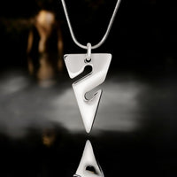 Line Arrow Necklace – Cave Diving Collection - Sterling Silver on Snake Chain