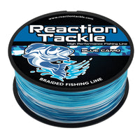 Reaction Tackle Braided Fishing Line - Blue Camo