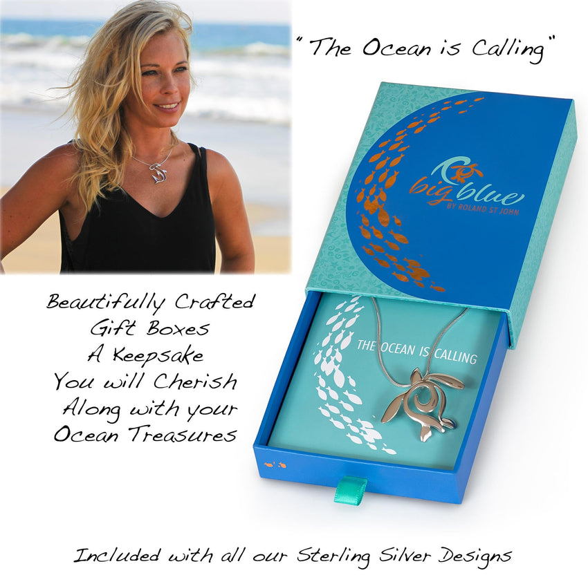 Shark Pendant on Layered Chains Necklace – Ocean Breeze Collection – Bronze