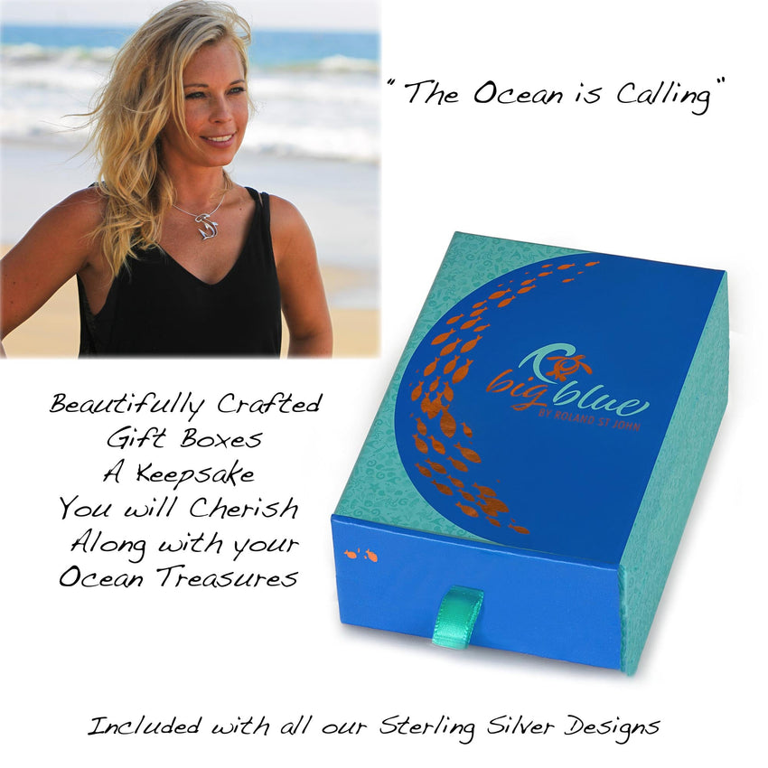 Ocean Wave Heart Hoop Earrings – Ocean Wave Heart Collection - Sterling Silver