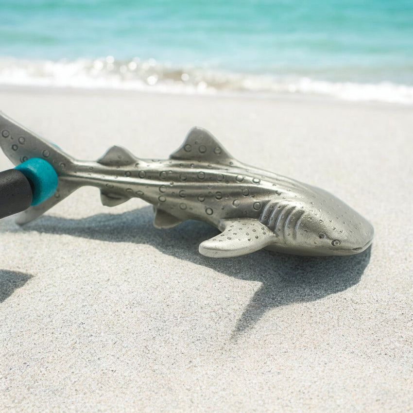 Whale Shark Necklace – Realistic Sealife Collection - Pewter with Ceramic Beads
