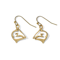Shark Drop Earrings - "Frenzy" - Bronze