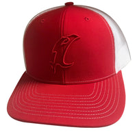 "Vic" Outline Red/White Adjustable Hat
