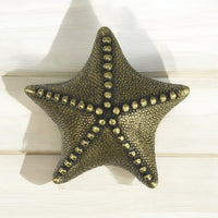 Starfish Drawer Pull/Knob – Home Decor – Pewter with Nickel or Brass Finish