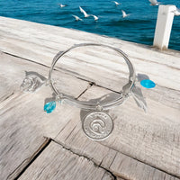 Dolphin Adjustable Charm Bracelet – I Love Collection - Sterling Silver