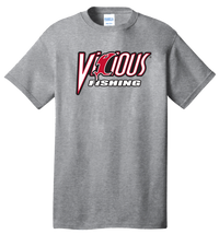 Vicious Fishing Logo Tee - Classic Grey