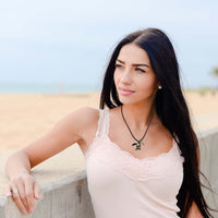 Turtle Necklace – Ocean Traveler "Honu" Collection – Jet Black Pewter Pendant