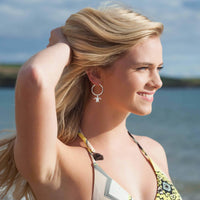 Baby Sea Turtle Hatchling Hoop Earrings – Sealife Collection – Sterling Silver