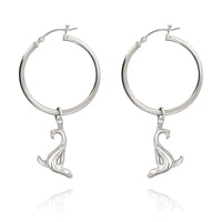 Sea Lion Hoop Earrings – "Salty" - Sterling Silver