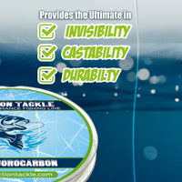 Reaction Tackle Ice Fluorocarbon Fishing Line or Leader