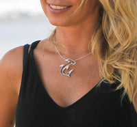 Hammerhead Shark Pendant Necklace – Seaplicity Collection – Sterling Silver