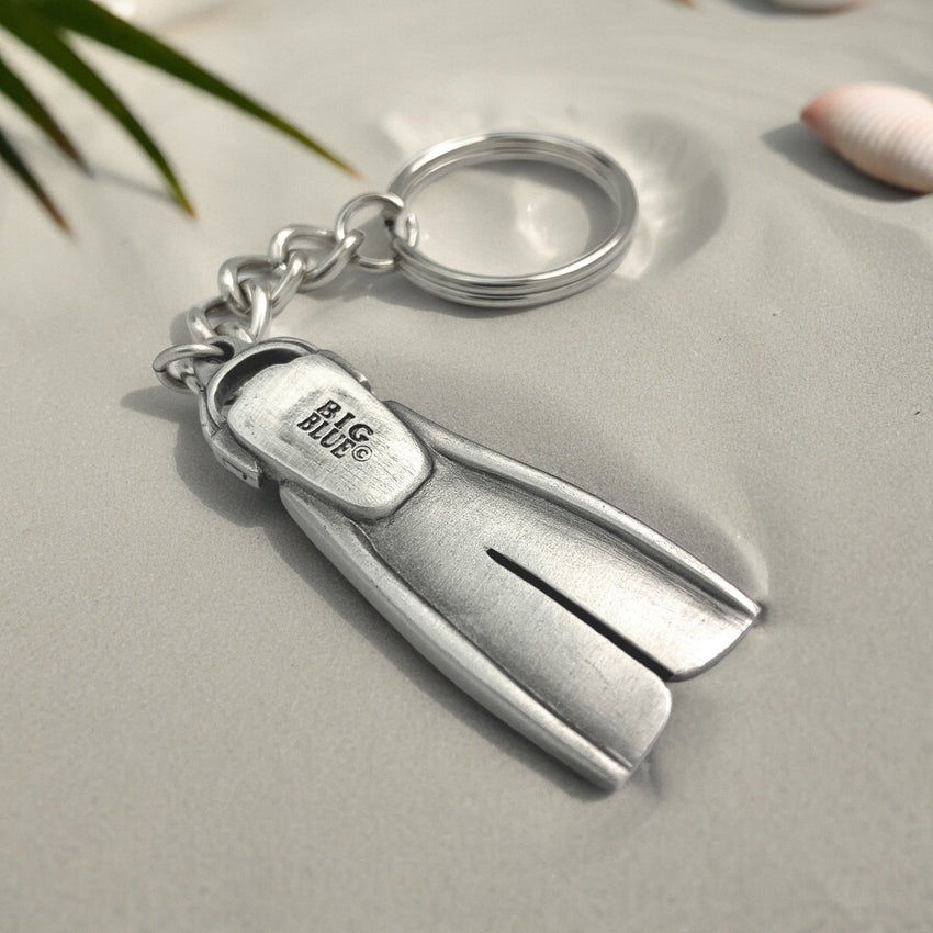 Dive Fin Keychain – Diver´s Collection – Pewter