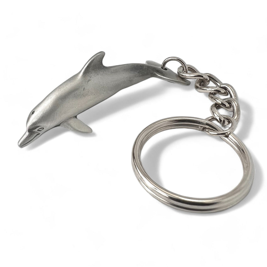 Dolphin Keychain – Sea Life Collection – Pewter