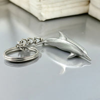Dolphin Keychain – Sea Life Collection – Pewter