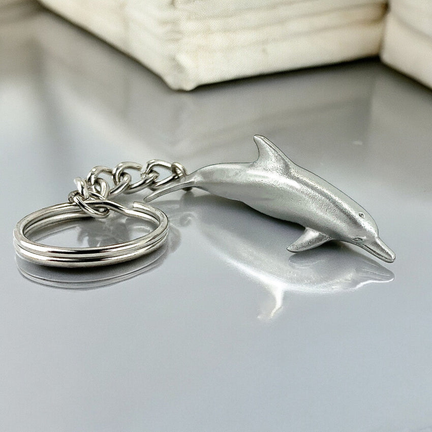 Dolphin Keychain – Sea Life Collection – Pewter