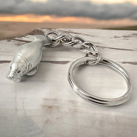 Manatee Keychain – Sea Life Collection - Pewter