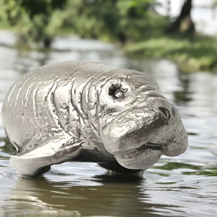 Manatee Keychain – Sea Life Collection - Pewter