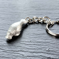 Manatee Keychain – Sea Life Collection - Pewter