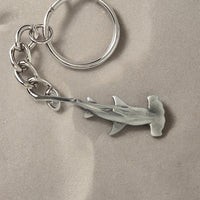 Hammerhead Shark Keychain - Sea Life Collection - Pewter