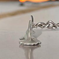 Hammerhead Shark Keychain - Sea Life Collection - Pewter