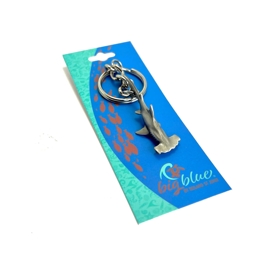 Hammerhead Shark Keychain - Sea Life Collection - Pewter