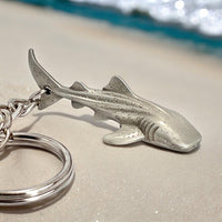 Whale Shark Keychain – Sea Life Collection – Pewter