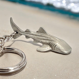 Whale Shark Keychain – Sea Life Collection – Pewter