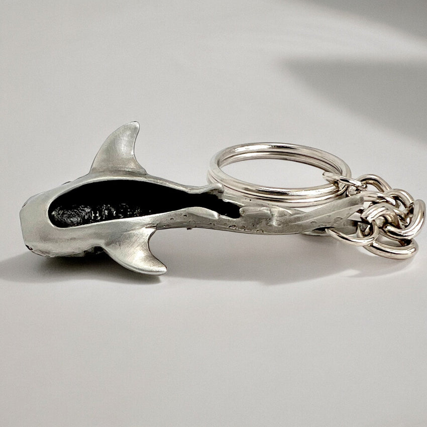 Whale Shark Keychain – Sea Life Collection – Pewter