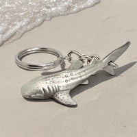 Whale Shark Keychain – Sea Life Collection – Pewter
