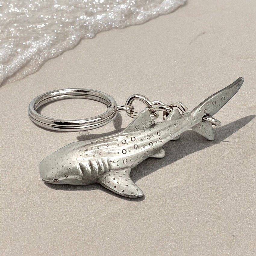 Whale Shark Keychain – Sea Life Collection – Pewter