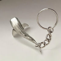 Whale Shark Keychain – Sea Life Collection – Pewter