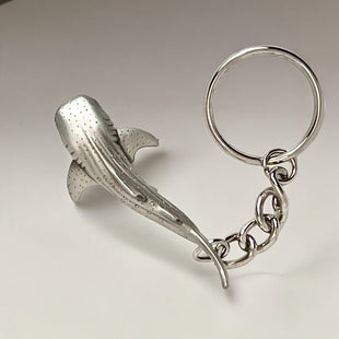 Whale Shark Keychain – Sea Life Collection – Pewter