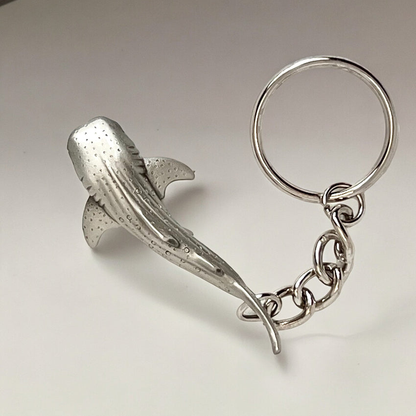 Whale Shark Keychain – Sea Life Collection – Pewter