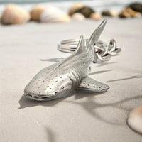 Whale Shark Keychain – Sea Life Collection – Pewter