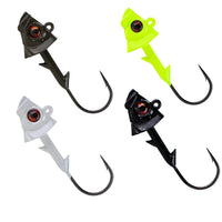 Reaction Tackle Lead Fish Head Jigs - 5-PACK - New