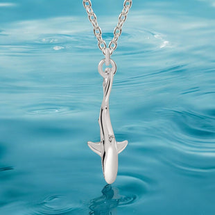 Reef Shark Necklace - Mini Sterling Collection - Sterling Silver