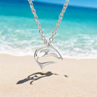"Frenzy" Shark Necklace – Mini Sterling Collection - Sterling Silver