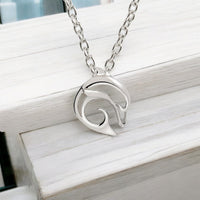 "Flipper" Dolphin Necklace – Mini Sterling Collection - Silver