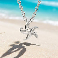 Mini Starfish Necklace - "Starry" – Sterling Silver